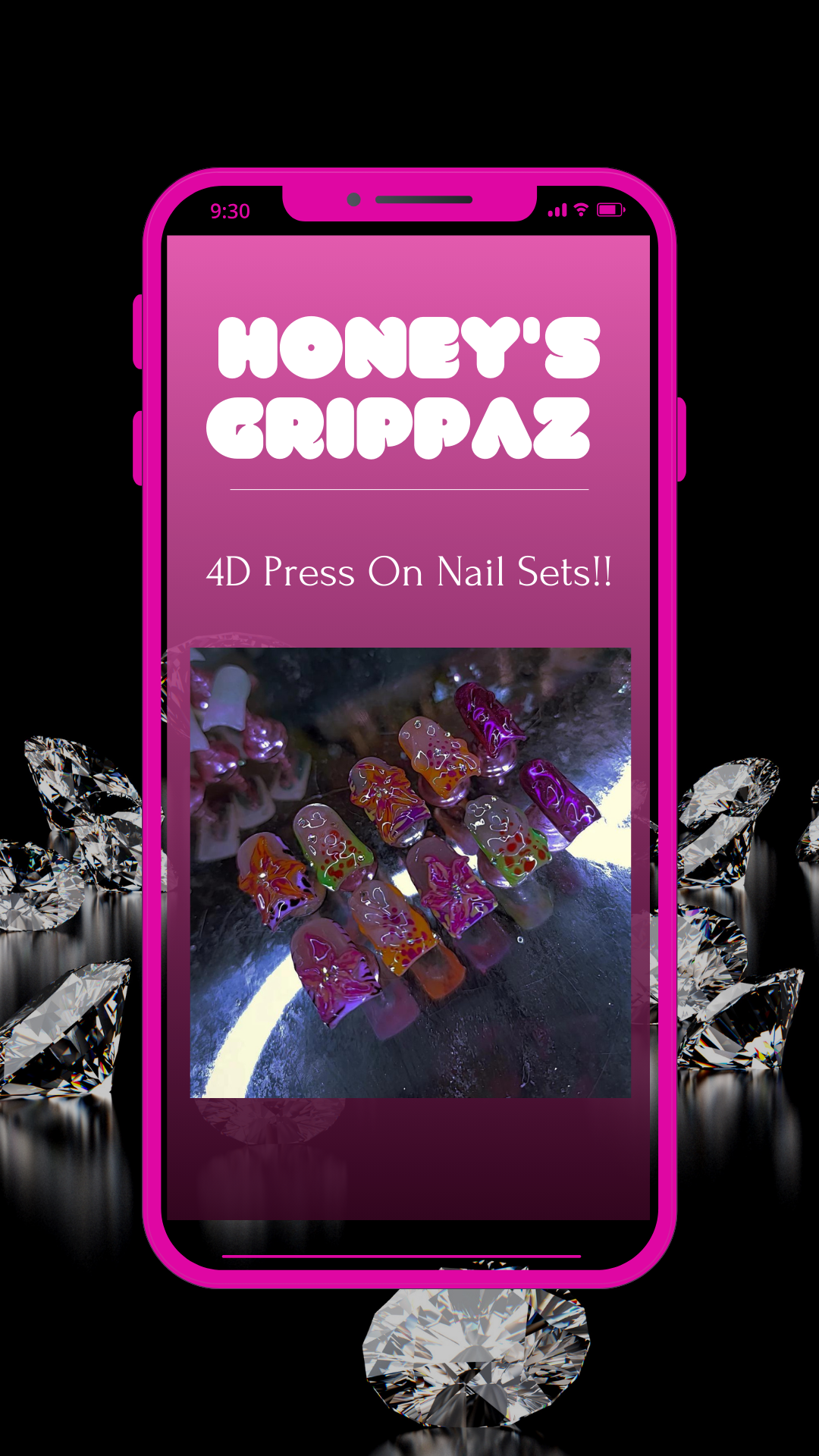 4D Design Press On Nail Sets